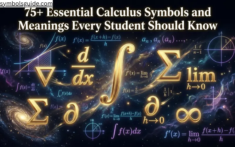 Essential Calculus Symbols